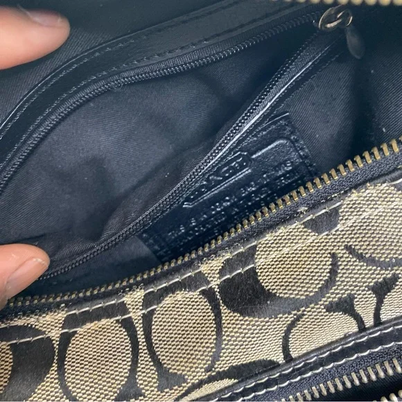 Coach : VINTAGE : Y2K monogram ‘demi’ mini baguette shoulder bag handbag - Picture 8 of 10